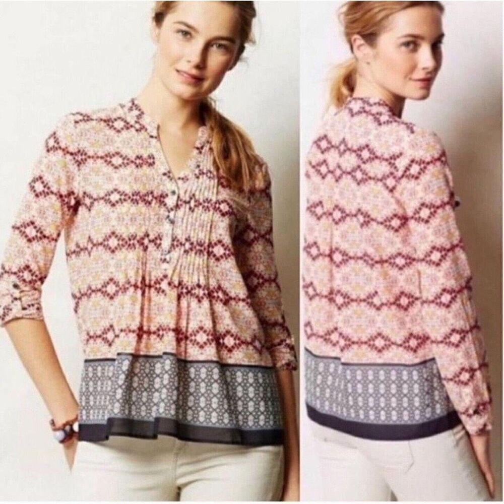 Anthropologie Vanessa Virginia blouse size 6